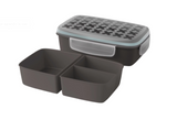 Boîte repas, gris Compatible micro-ondes