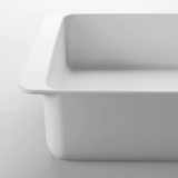 Plat à four, blanc