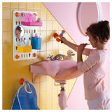 Plateau de rangement 6 pièces avec ventouses de fixation