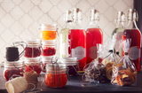 Bocal avec couvercle en verre transparent