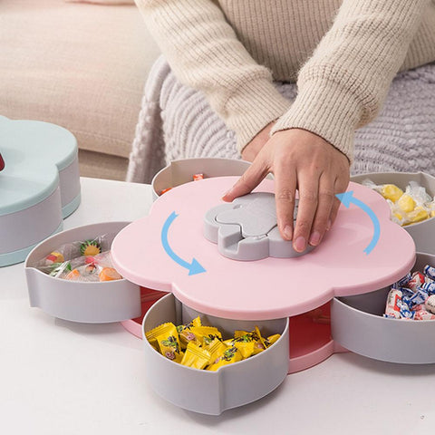 Jolie boîte à bonbons en plastique en forme de fleur